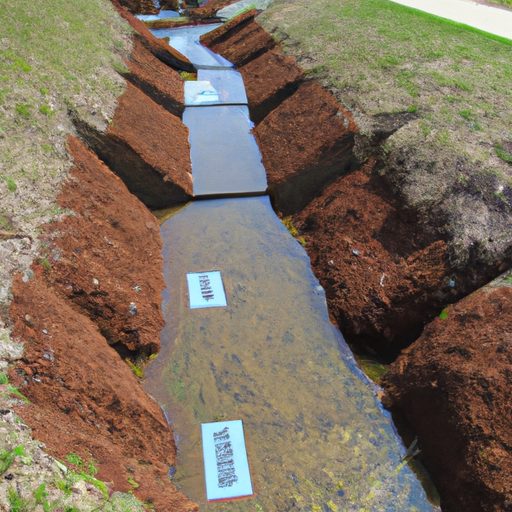 How does a drainage network help with managing surface runoff?
