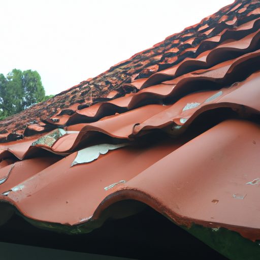 Roof tiles can crack and flake due to weathering